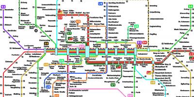 Mapa de munchen de metro
