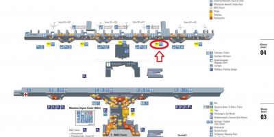 Mapa de munique terminal 1 do aeroporto