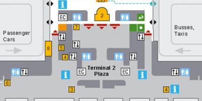 Mapa do aeroporto de munique chegadas