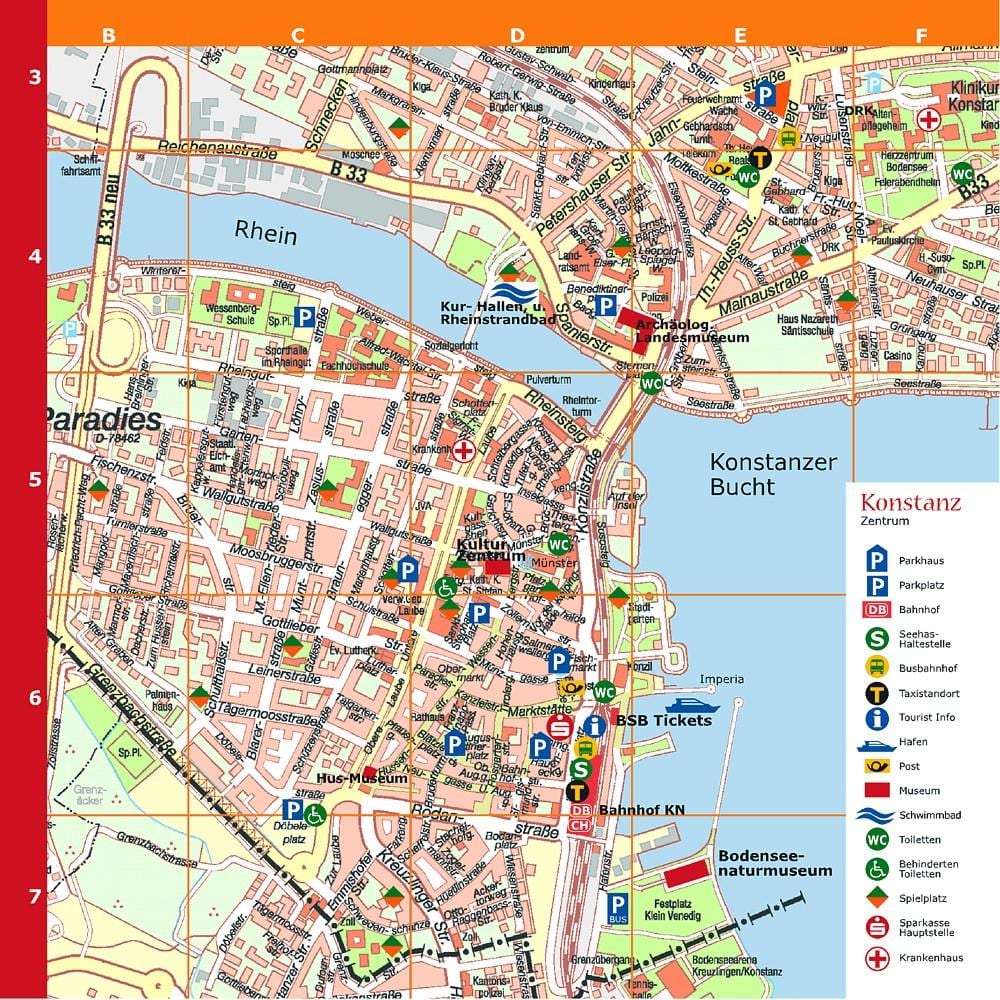 mapa turístico de munique, alemanha