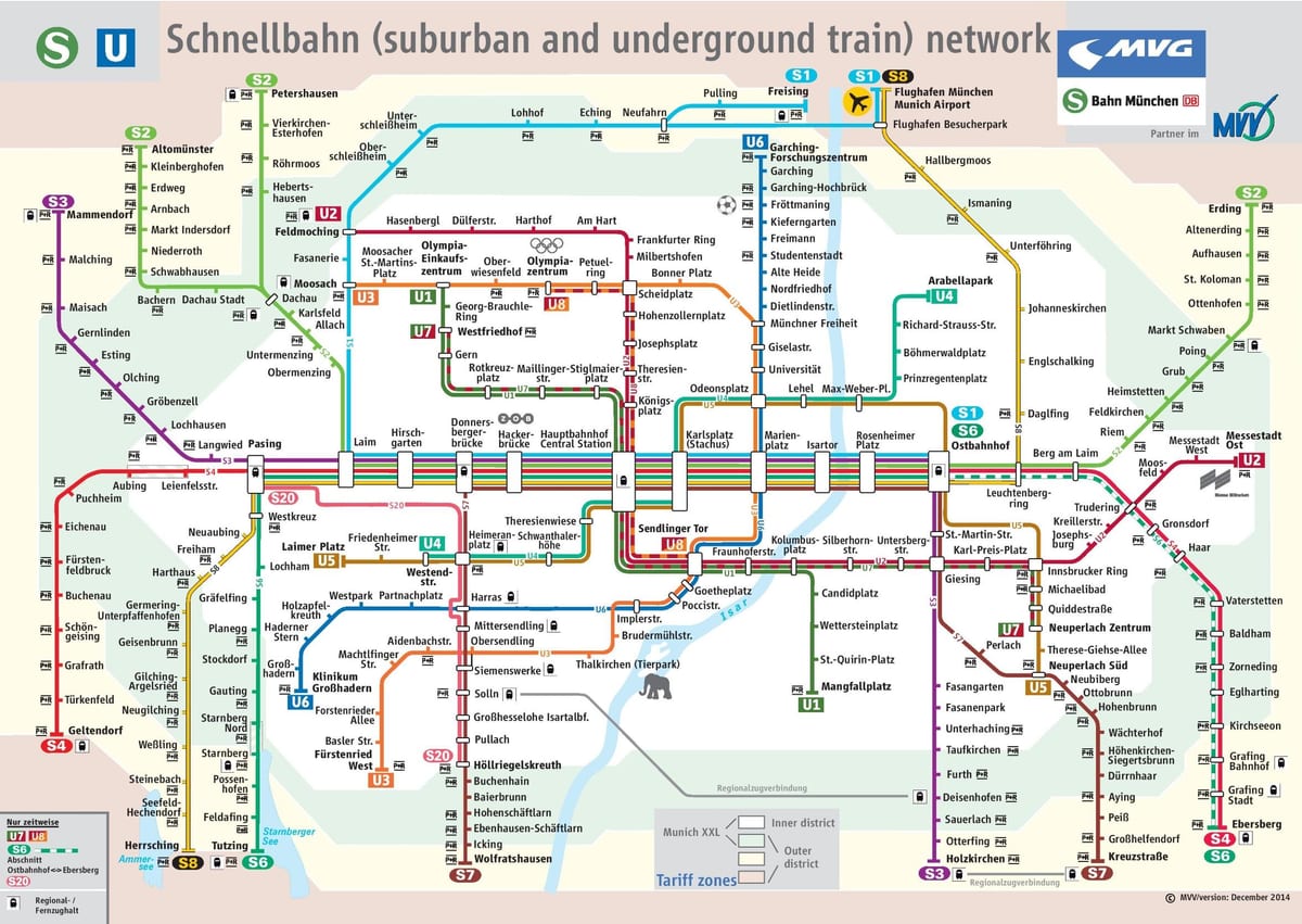 munique de trem s mapa
