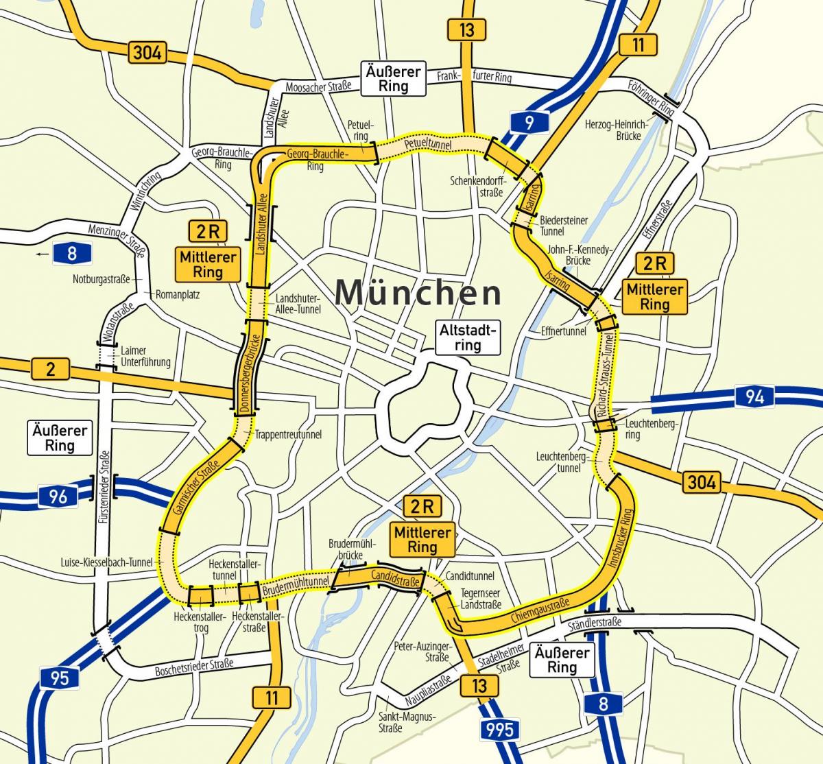 munchen anel mapa