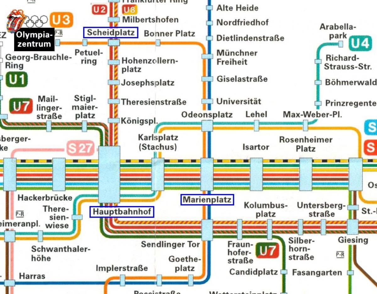 Mapa de munique hauptbahnhof