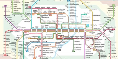 Munique de trem s mapa