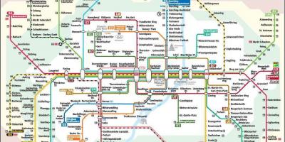Mapa do metrô de munique