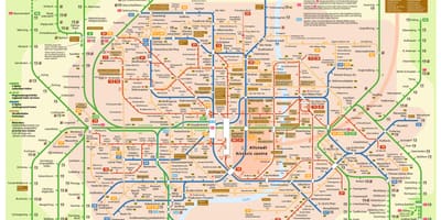 Transporte mapa de munique