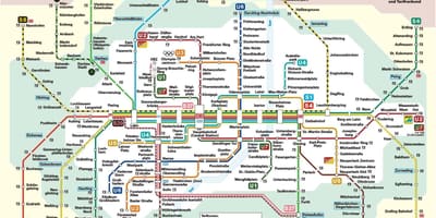 Estação ferroviária de munique mapa
