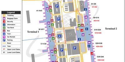 Munique terminal mapa